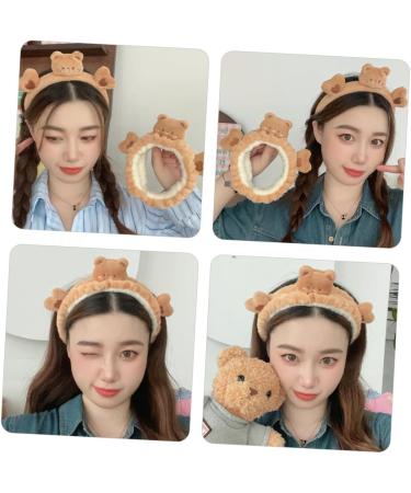 PLAFOPE Bear Face Wash Headband Make up Headbands Bear Headband Spa Hair Band Facial Headbands Spa Headbands Headband for Washing Face Skincare Headbands Makeup Headband - Buy Online on GoSupps.com