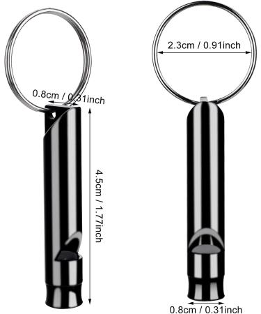 Buy Aster 6-Piece Aluminum Emergency Whistle Set - Safety Signal Pipe with Lanyard for Hiking Camping Training & Outdoor Sports - Buy Online on GoSupps.com