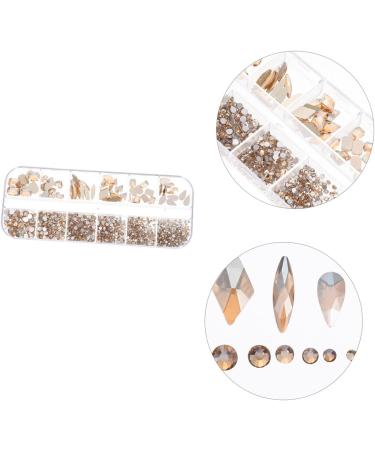 1 Box Nail Art Flat Drill Rhinestone Nail Charms Diy Nail Charms Rhinestones Gems Stones Manicure Decors Crystal Nail Diamonds Diamond Decor Nail Gem Glass Manicure Tools Self Made - Buy Online on GoSupps.com