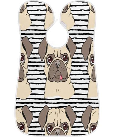 Beard Bib Apron for Men | Non-Stick Waterproof Hair Catcher & Grooming Cloth | Cute Dogs Painting Design - Buy Online on GoSupps.com