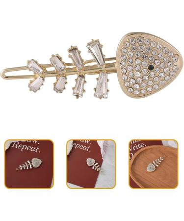 Fishbone Hairpin Hair Clip Girls Hair Barrettes Hair Accessory for Women Hair Gems for Women Girls Hairpin Hairpins for Girls Metal Fish Bone Clip Hair Accessories Miss - Buy Online on GoSupps.com