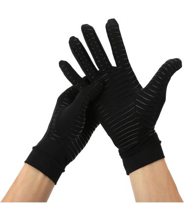 Soraz Copper Compression Gloves for Arthritis Relief | Full Finger Support for Typing Cooking & Gaming (M - Buy Online on GoSupps.com