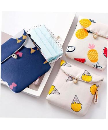 Cotton Napkin Holder Bags - Set of 4 | Aunt's Towel & Menstrual Pad Storage Travel Organizer | Napkin Bags Pouch for Convenient Storage - Buy Online on GoSupps.com