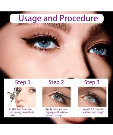  HASAIKA Metal Wand Mascara Waterproof Black Long Lasting Lash Serum Stain Resistant Lengthening Curling - Buy Online on GoSupps.com