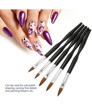 Professional Nail Art Brush Set - 5 Pieces for Salon Quality DIY Nail Design & Gradient Effects - Buy Online on GoSupps.com