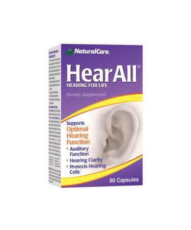 NaturalCare HearAll Supports Optimal Hearing Function 60 Capsules