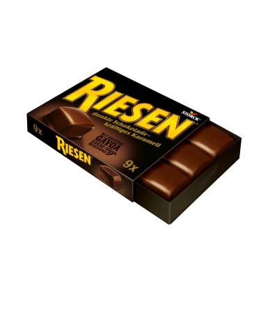 RIESEN Chocolate Caramel Candies - 8 x 81g Box | Rich Dark Chocolate Treats for International Shipping - Buy Online on GoSupps.com