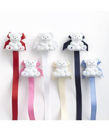 Bear Pacifier Holder Clip for Baby Boys & Girls | Paci Teether Toy Attachment | Cream, 1 Pack - Baby Must-Have - Buy Online on GoSupps.com