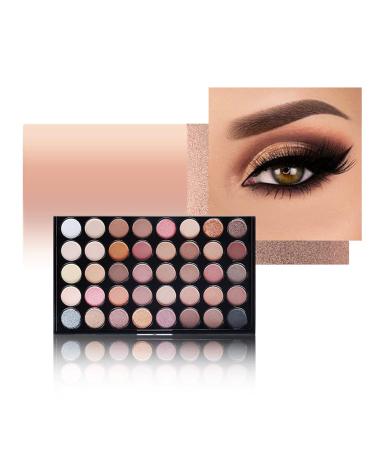 Rosvola Eye Makeup Palette - 40 Vibrant Colors Long-Lasting Matte & Glitter Eyeshadow for Daily Use - International Shipping - Buy Online on GoSupps.com