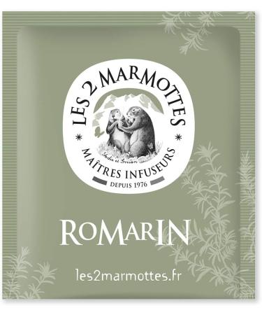  LES 2 MARMOTTES Les 2 Marmottes - Organic Rosemary Infusion 30 Bags - Mediterranean Flavors - Well-being and Relaxation - Range for the Pleasure of the Taste Buds - Made in France - No Added Flavors - 45g - Buy Online on GoSupps.com
