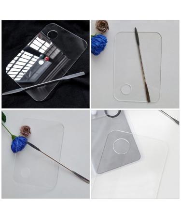 Buy Baluue Acrylic Makeup Palette Set - 2 Sets with Spatulas for Cosmetics Nail Art & Beauty Salon | International Shipping Available - Buy Online on GoSupps.com