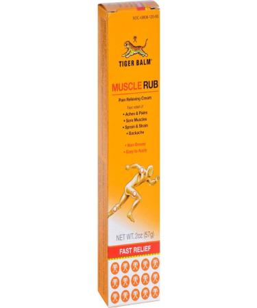 Tiger Balm Fast Relief Muscle Rub Topical Analgesic Cream 2 Ounce - Buy Online on GoSupps.com
