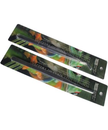 Baluue 2pcs Angled Food Tick Remover Tool Long Straight Bend Leopard Print Gecko - Buy Online on GoSupps.com