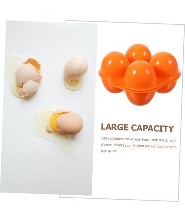 Uonlytech 2pcs 4-compartment Egg Box Fresh Egg Holder Egg Keeper Egg Tray Travel Protector Plastic Water Proof - Buy Online on GoSupps.com