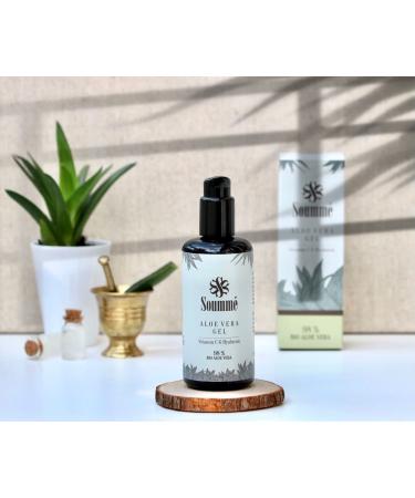 100% Natural Aloe Vera Gel - 98% Organic with Vitamin C & Hyaluronic Acid | Vegan | Fresh Grapefruit Scent | 200ml Glass Bottle - Buy Online on GoSupps.com