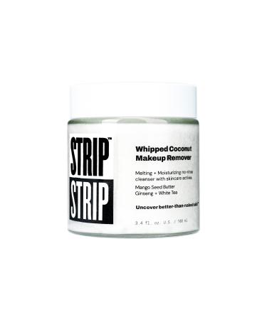 STRIP MAKEUP - Whipped Coconut Makeup Remover - Melting + moisturizing no-rinse cleanser with Mango seed butter, Vitamin E-dense shea butter, Coconut oil, Ginseng root and White tea extract