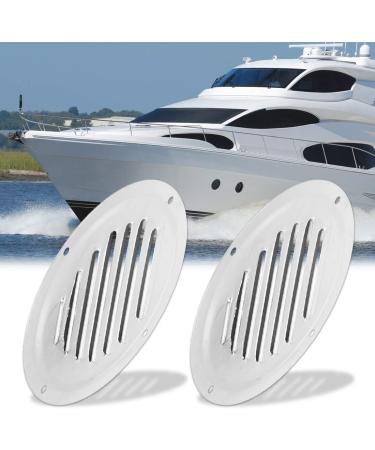 2pcs 5 Inch Round Marine Boat Louvered Vent 316 Stainless Steel Vent Cover - Buy Online on GoSupps.com