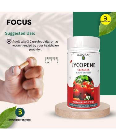 Tomato Powder Capsules 500mg - 180 Count | Organic Lycopene Supplement | Gluten Free Non-GMO Plant Based Health & Wellness Support - Buy Online on GoSupps.com