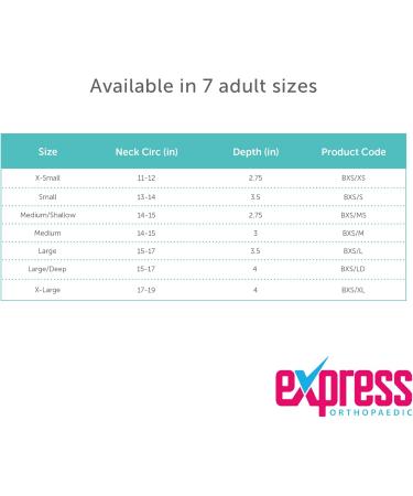 Express Orthopaedic Medically Approved Soft Foam Surgical Collar - Class 1 Medical Device - UK Hospitals Med - 14-15 Neck Circ - Buy Now - Buy Online on GoSupps.com