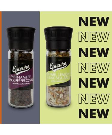 Epicure Vietnamese Black Peppercorns Freshly Ground Seasoning Grinders 145 g (Pack of 1) Vietnamese Black Peppercorns Single - Buy Online on GoSupps.com