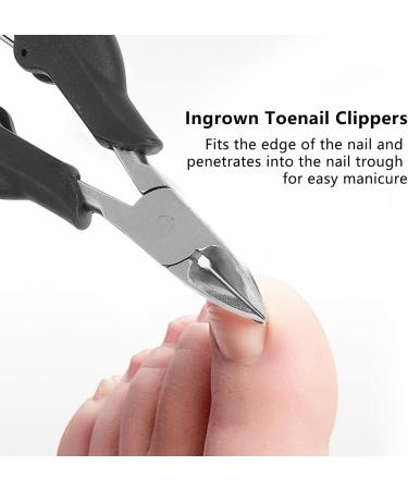 Toenail Clippers Professional Ingrown Toenail Clippers Curved Toenail Cutters Grooming Tool for Nail Care Manicure - Buy Online on GoSupps.com
