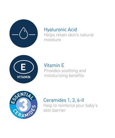 CeraVe Baby Wash & Shampoo | 2-in-1 Tear-Free Cleanse for Baby's Skin & Hair | Gentle Baby Soap with Vitamin E | 16 oz - Buy Online on GoSupps.com