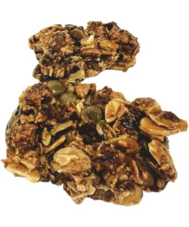 Nutybite Granola Clusters Orange Tahini Functional benefits Vegan Gluten Free No added sugar Non GMO Superfood snack (1 x 120g) - Buy Online on GoSupps.com