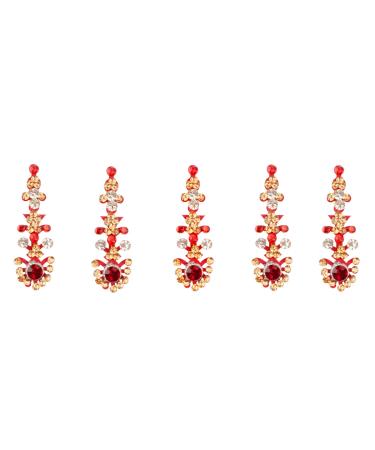 Indian Premium Fashion Bindi Women Forehead Stickers Dot Bridal - Maroon