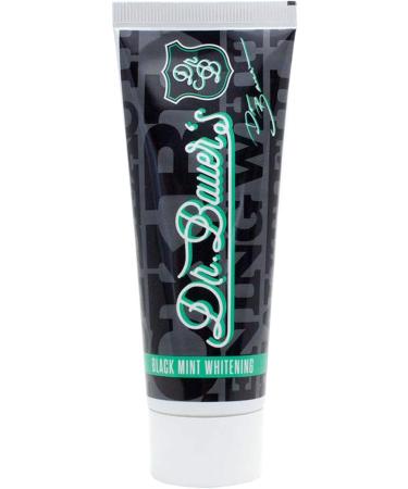 Dr. Bauer's Black Mint Toothpaste Set - Alps Fresh Strong Mint & Cocos Whitening 3x75ml - International Shipping Available - Buy Online on GoSupps.com