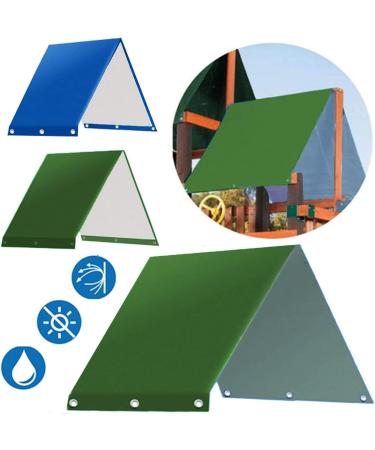 Serebii Playground Replacement Canopy | 52 x 89 Outdoor Swingset Shade | Waterproof Cover with UV Protection | Dark Green - Buy Online on GoSupps.com