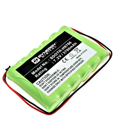 Synergy Digital Emergency Lighting Battery Compatible with ADT Impassa Wireless Alarm Systems Emergency Lighting (Ni-MH 7.2V 3700mAh) Replacement for DSC 6PH-H-4/3A3600-S-D22 Battery