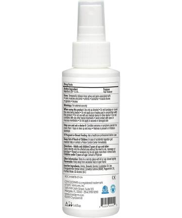 CryoDerm 4 oz Cold Therapy Spray - Fast Pain Relief (1 Pack) - Buy Online on GoSupps.com