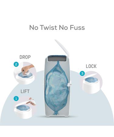 Angelcare Nappy Disposal System with 6 Refills - Convenient & Hygienic Diaper Disposal for Parents | International Shipping Available - Buy Online on GoSupps.com