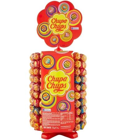  Italian Gourmet E.R. Chupa Chups Lollipop Wheel Lollipop Lollipops with Different Flavours and Italian Gourmet Polpa 400 g (Pack of 200) - Buy Online on GoSupps.com