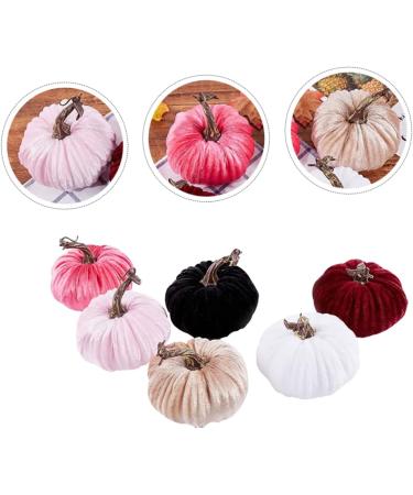 Alipis 6pcs Golden Velvet Pumpkin White Outfit House Ornaments Halloween Party Ornament Pink Outfit Pumpkins Fall Decor Realistic Pumpkins Fake Vegetables Ornament Household Supplies Foam - Buy Online on GoSupps.com