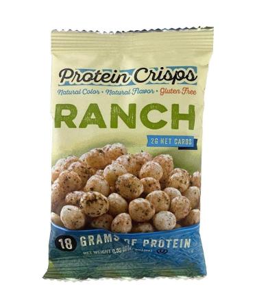 HealthSmart Ranch Crisps: 18g Protein, Low Calorie, Low Carb, Vegetarian, Keto-Friendly - 7 Single Serving Bags - Buy Online on GoSupps.com