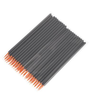 minkissy 100pcs disposable eyeliner brush makeup tools for Practical Eyeliner Brush disposable eyeliner eye foundation brush lipstick brush fiber bulk woman 9x6.5cm Black