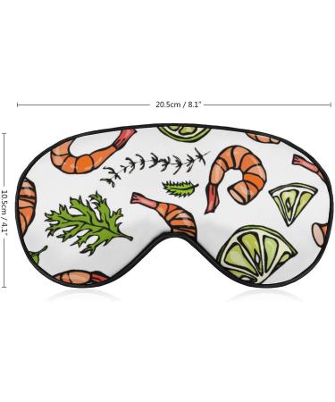 Shrimp and Prawn Sleep Mask - Adjustable Eye Cover for Sleeping, Travel, and Napping - Buy Online on GoSupps.com