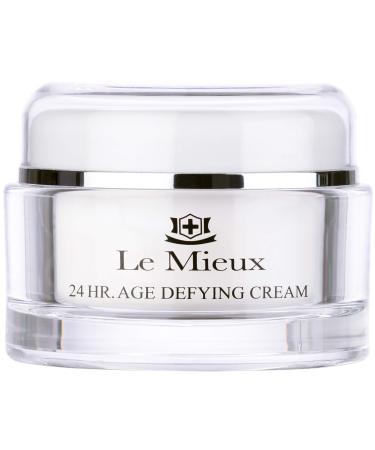 Le Mieux 24 Hr. Age Defying Cream - Hydrating Facial Moisturizer with Hyaluronic Acid & Peptides  Rich Anti-Aging Face Cream  No Parabens or Sulfates (1.75 oz / 52 ml)