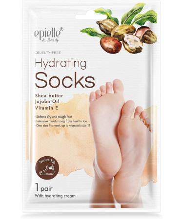 Epielle Moisturizing Socks and Gloves - 5 Pairs for Hand and Foot Care | Skincare Gifts for Her | Stocking Stuffer - Buy Online on GoSupps.com