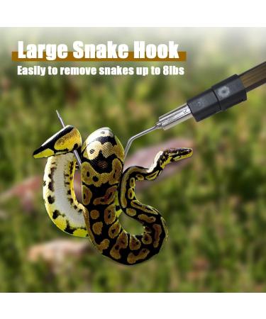 Wamlet 41.6" Snake Hook Reptile Catcher Stick Tongs Rattlesnakes Grabber Pick-up Handling Tool Kit for Catching Controlling or Moving Python Copperhead Snake Hook 41.6 - Buy Online on GoSupps.com