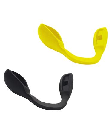 Blazerbuck replacement nose cushion for Oakley Crossrange OO9361 |XL OO9360 |Patch OO9382 - Standard |Low stance pass shape unit size black + yellow