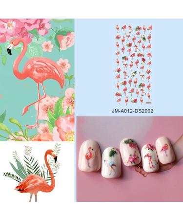 3sheets Manicure Lovely Pattern Decals Salon Nail Art Cartoon Fingernail Children Girls Kids Flamingos Self- adhesive Stickers Women for Patches Adhesive Animal Diy of Accessories - Buy Online on GoSupps.com