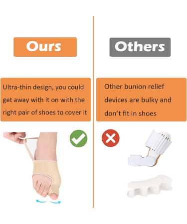 KIYOKI Bunion Corrector & Toe Separator Set - Orthopedic Pain Relief Kit for Women & Men - 3 Pack - Large Size 7-12 Women's / 6-10 Men's - Buy Online on GoSupps.com