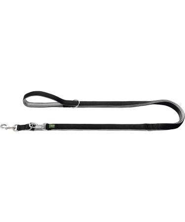 Hunter Neoprene Adjustable Dog Leash | 1.5 x 200 cm | Black/Grey | Durable & Comfortable for International Shipping - Buy Online on GoSupps.com