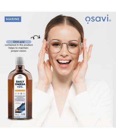  OSAVI Osavi Daily Omega + D3 1600mg Omega 3 (Natural Lemon) - 250 ml. - Buy Online on GoSupps.com