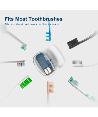 ELMWAY UV Sanitizer Toothbrush Case Portable Mini Toothbrush Holder Rechargeable Toothbrush Cover Sterilizing for Home and Travel Fits All Toothbrushes for Electric and Manual (White) Sterilize S-white - Buy Online on GoSupps.com