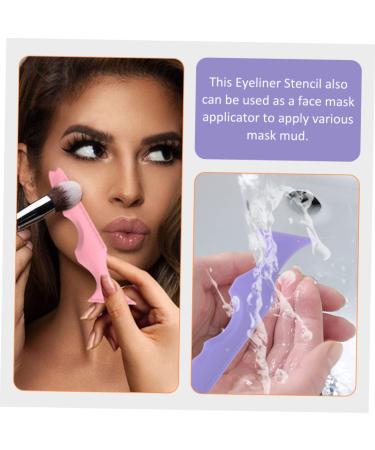 4 Pcs Silicone Beauty Ruler & Eyeliner Aid - Perfect Mascara & Eyebrow Applicator for Flawless Makeup | International Shipping - Buy Online on GoSupps.com
