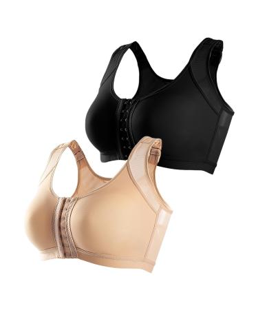 Clothing Ladies Comfortable Sexy Front Buckle Without Steel Ring Tank Top With Bustier Integrated M Bk3