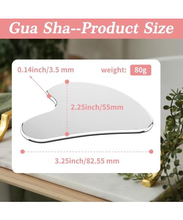 HOOPLE 304 Stainless Steel Gua Sha Tool for Face & Body Massage - Premium Facial Care & Skin Treatment Essentials - Buy Online on GoSupps.com